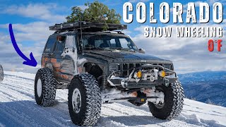 I FINALLY Went Snow Wheeling in My One Ton Jeep Cherokee XJ!